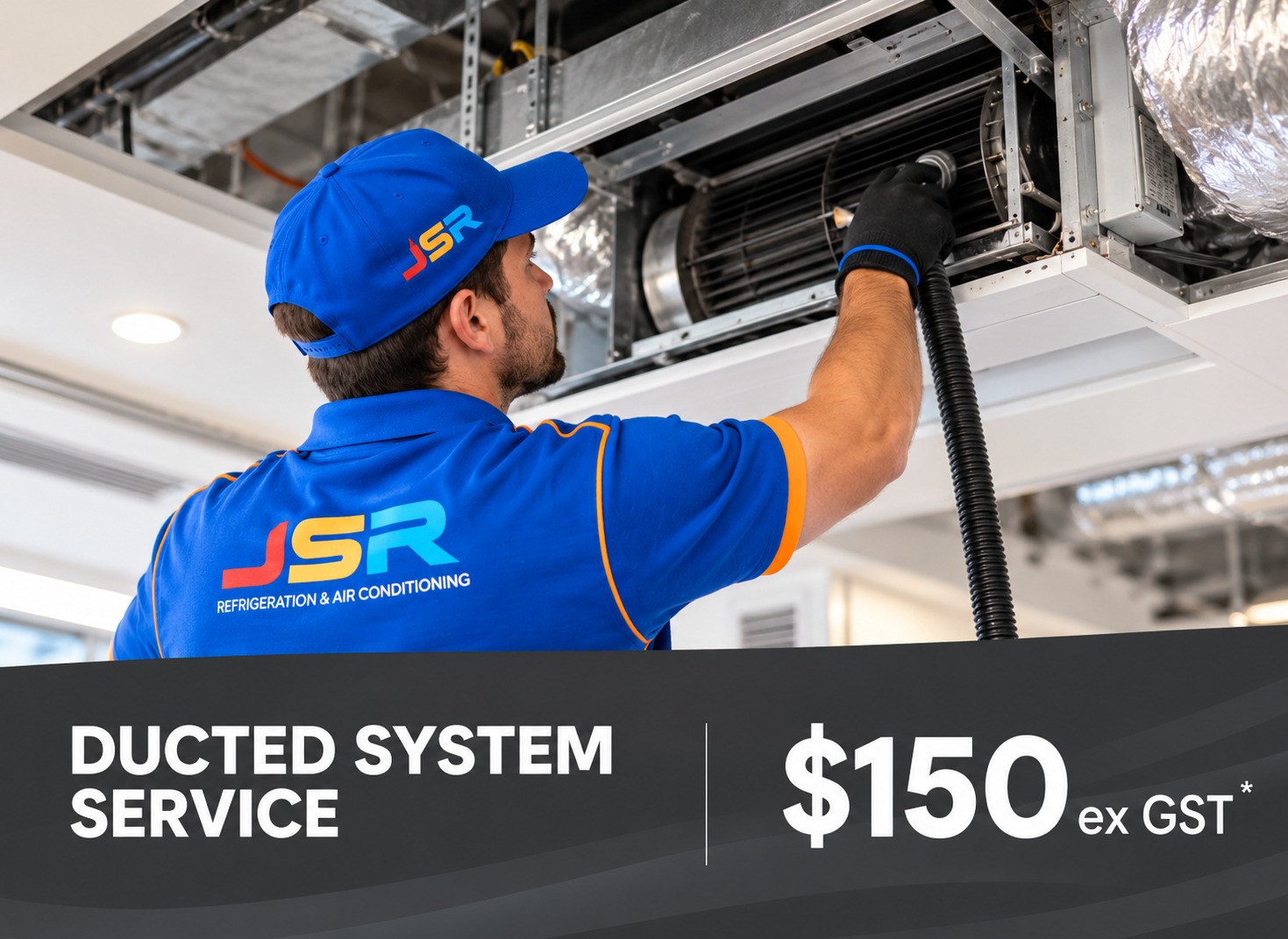 summer special offer on ducted heat pump system service at JSR 